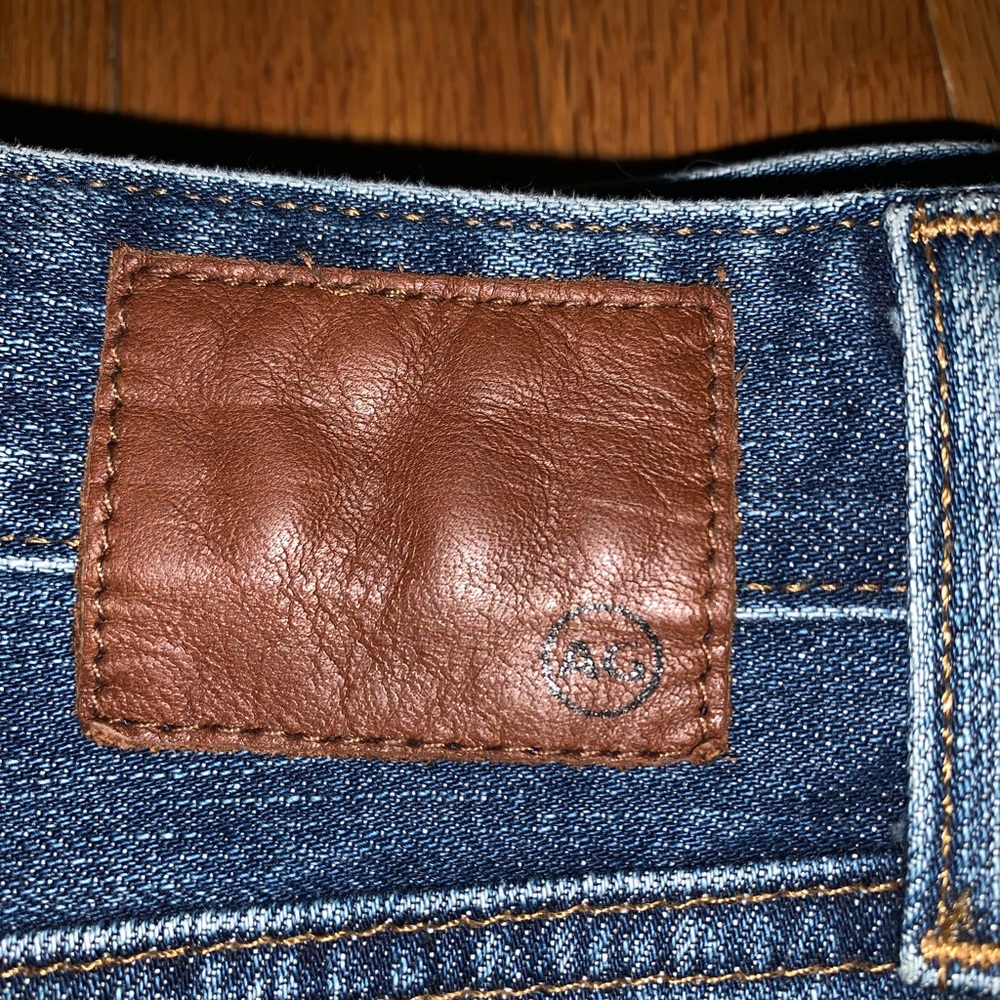 Denim distress skirt